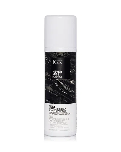 Igk Hair Never Miss Root & Scalp Touch Up Spray - Blackout 2 Oz.