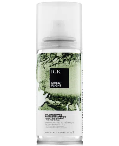 Igk Hair Travel-size Direct Flight Style Preserving Matcha Dry Shampoo In No Color