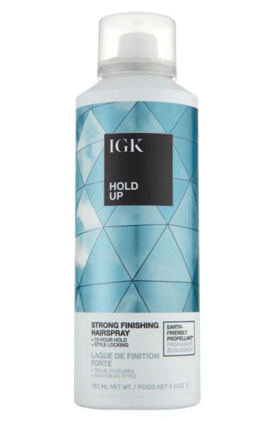 Igk Hold Up Strong Hold Finishing Hairspray, 5 oz In White