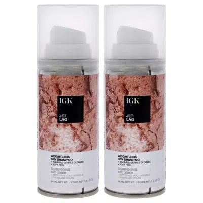 Igk Jet Lag Weightless Dry Shampoo By  For Unisex - 2 oz Dry Shampoo - Pack Of 2 In Multi