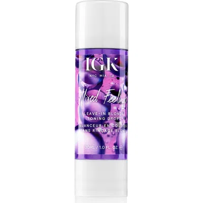 Igk Mixed Feelings Purple Leave-in Blonde Toning Drops In Transparent