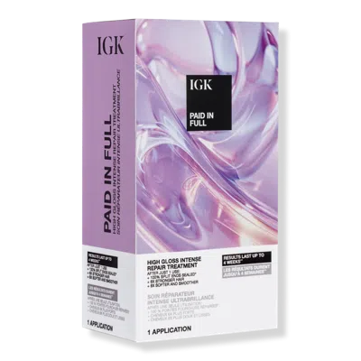Igk Paid In Full High Gloss Intense Repair Treatment In Purple