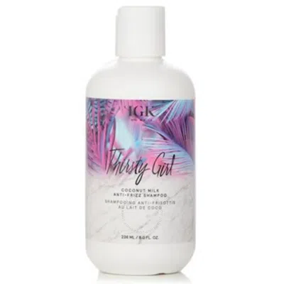 Igk Thirsty Girl Coconut Milk Anti-frizz Shampoo 8 oz Hair Care 810021401522 In White