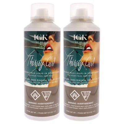 Igk Thirsty Girl Coconut Milk Leave-in Conditioner By  For Unisex - 5 oz Conditioner - Pack Of 2 In Multi