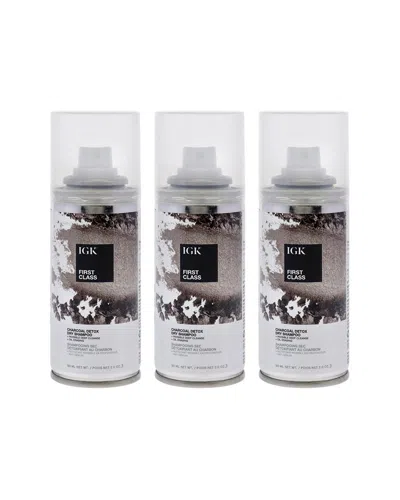 IGK IGK UNISEX 2OZ FIRST CLASS CHARCOAL DETOX DRY SHAMPOO - PACK OF 3