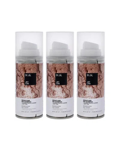 IGK IGK UNISEX 2OZ JET LAG WEIGHTLESS DRY SHAMPOO - PACK OF 3