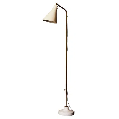Pre-owned Ignazio Gardella Adjustable Floor Lamp In Marble And Metal By  In Sand