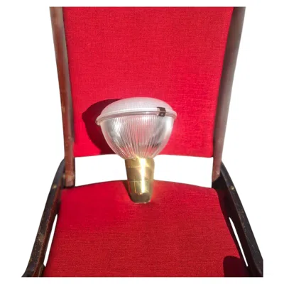 Pre-owned Ignazio Gardella Azucena Lp6 Sconce Brass Glass Burnished Brass 1960 Italy In Red