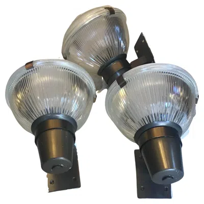 Pre-owned Ignazio Gardella Azucena Sconces Brass Glass Burnished Brass 1960 Italy In Transparent