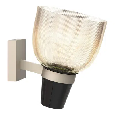 Pre-owned Ignazio Gardella 'coppa Aperta Applique' Wall Lamp In Black And Nickel