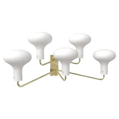 Pre-owned Ignazio Gardella Galleria Five Light By  For Tato In Transparent