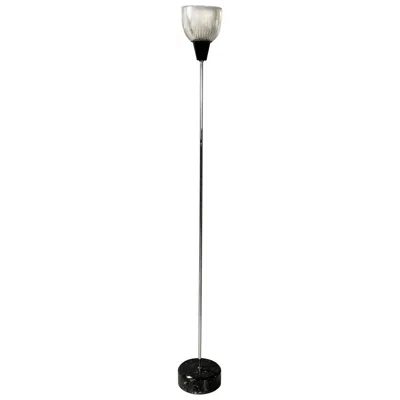Pre-owned Ignazio Gardella Italian Modern Marble Floor Lamp Lte6 By  For Azucena, 1980s In Black