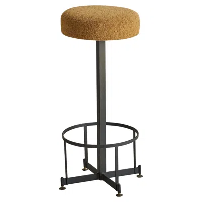 Pre-owned Ignazio Gardella Italian Modernist Stool In The Style Of , 1960s - 2 Available In Brown
