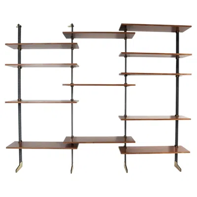 Pre-owned Ignazio Gardella Lb2 Bookcase By , Italy, 1950s In Brown