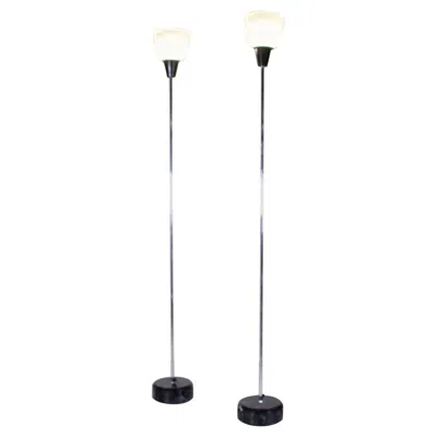 Pre-owned Ignazio Gardella Lte6 Floor Lamps, , Azucena, 1980 In Transparent