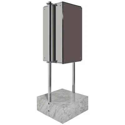 Pre-owned Ignazio Gardella Mirrored Floor Lamp Attributed To  For Azucena, 1960s In Transparent