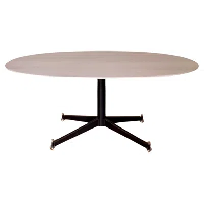 Pre-owned Ignazio Gardella T2 Dining Table In White Marble In Style Of , Italy
