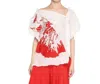 Igor Kim Top In Wht/red In Multi