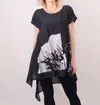 Igor Tunic Tea Top In Black/white In Multi