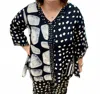 Iguana Lider Hourglass Three Quarter Sleeve Top In Black & White In Black