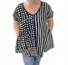 Iguana Lider Kiana Short Cap Top In Black & White In Multi