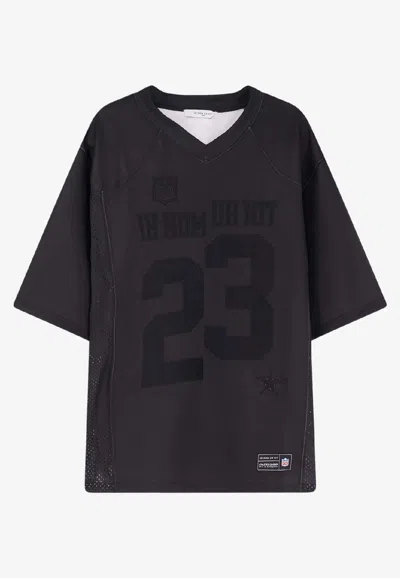 IH NOM UH NIT 23 PATCH V-NECK JERSEY T-SHIRT