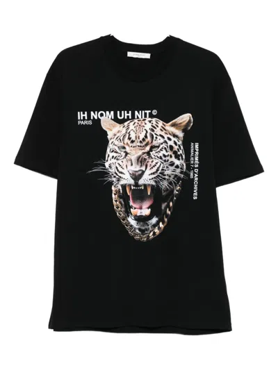 Ih Nom Uh Nit Animal-print T-shirt In Black