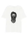 Ih Nom Uh Nit Future Mask Graphic Crewneck T-shirt In White