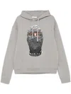 Ih Nom Uh Nit Black Mask Hoodie In Grey