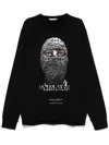 Ih Nom Uh Nit Black Mask-print Sweater In Black