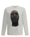 Ih Nom Uh Nit Mask Printed Crewneck Sweatshirt In White