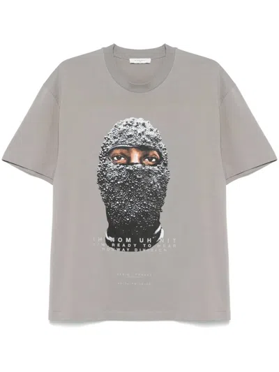 Ih Nom Uh Nit Black Mask T-shirt In Grey