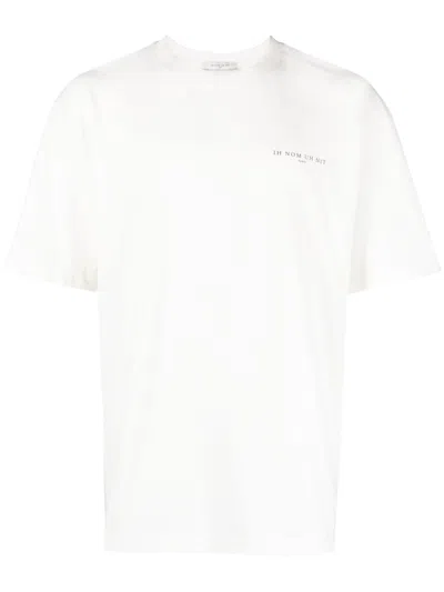 IH NOM UH NIT PEARL ROSES LOGO-PRINT T-SHIRT