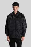 Ih Nom Uh Nit Bomber Jacket In Black Polyamide In Black