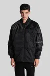 Ih Nom Uh Nit Bomber Jacket In Black Polyamide In Black