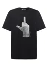Ih Nom Uh Nit Graphic Printed Crewneck T-shirt In Black