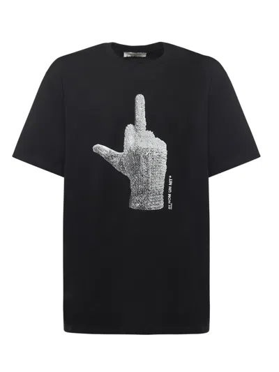 Ih Nom Uh Nit Graphic Printed Crewneck T-shirt In Black