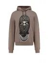 Ih Nom Uh Nit Hooded Sweatshirt Featuring Graphic Print In Brown