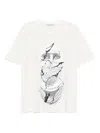 Ih Nom Uh Nit Cracked-face Print T-shirt In White