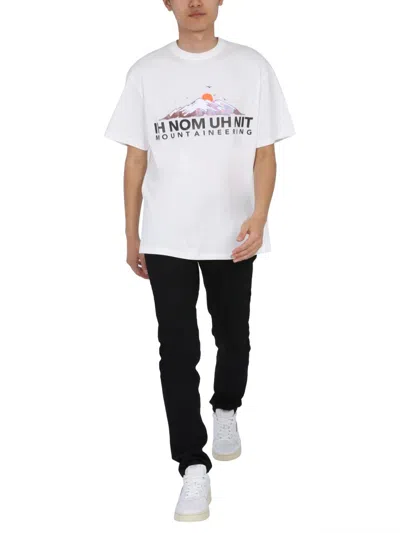 Ih Nom Uh Nit Crew Neck Cotton T-shirt In White