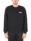 Ih Nom Uh Nit Crewneck Sweatshirt With Front Logo Print In Brown