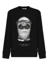 Ih Nom Uh Nit Crown Balaclava Print Sweatshirt In Black