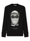 Ih Nom Uh Nit Crown Balaclava Print Sweatshirt In Black