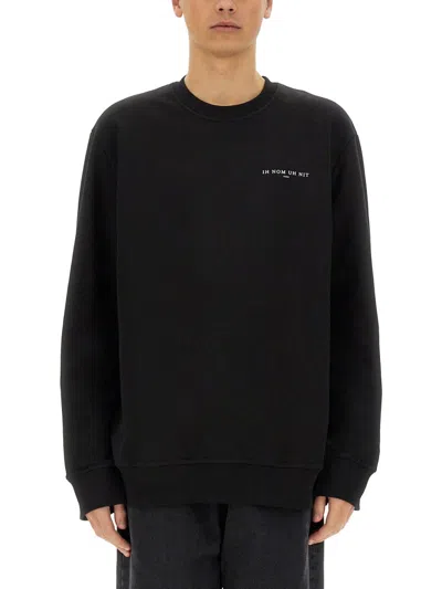 Ih Nom Uh Nit Crown Mask Print Sweatshirt In Black