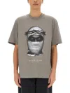 Ih Nom Uh Nit Crown Mask Print T-shirt In Gray