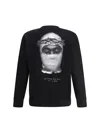 Ih Nom Uh Nit Crown Mask Sweatshirt In Black