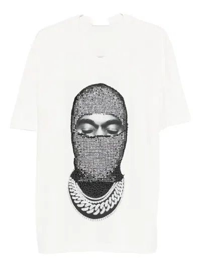 Ih Nom Uh Nit Crystal-embellished T-shirt In White