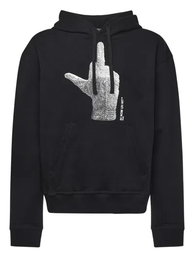 Ih Nom Uh Nit Diamond Glove Hotfix Graphic Hoodie In Black