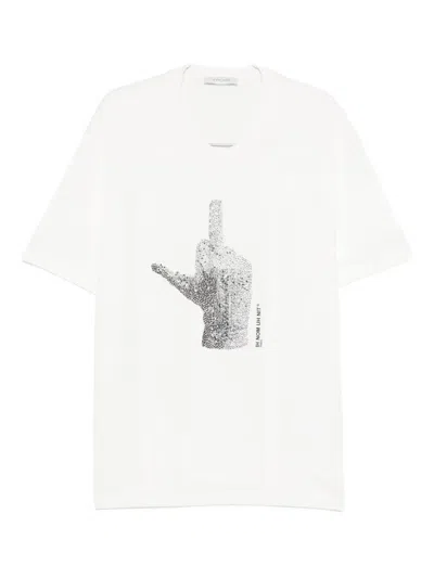 Ih Nom Uh Nit Diamond Glove Hotfix T-shirt In White