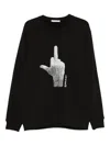 Ih Nom Uh Nit Diamond-glove Sweatshirt In Black